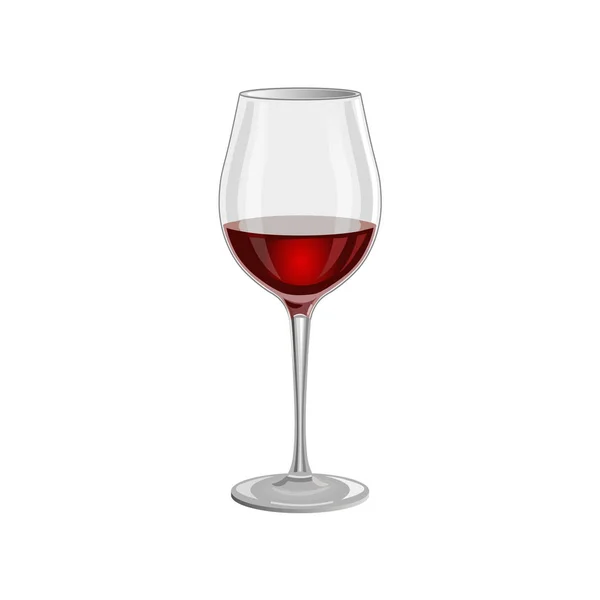 Red wine glass — Stock Vector