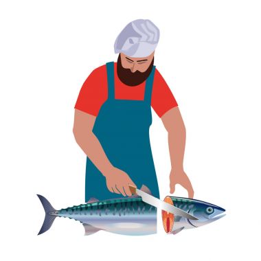 Satıcı kesme balıktır