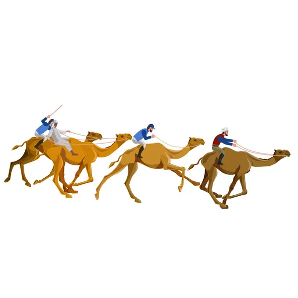 Вектор верблюжьего бега — стоковый вектор