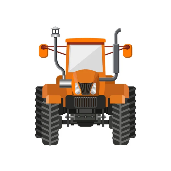 Tracteur vue de face — Image vectorielle