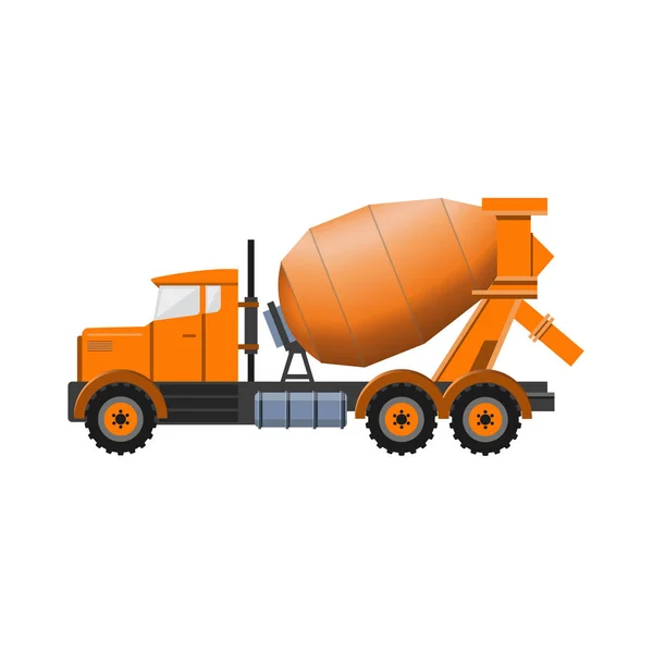 Beton karıştırıcı kamyon — Stok Vektör