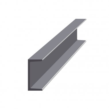 Steel channel vector clipart