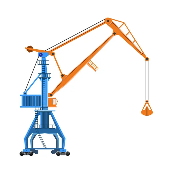 Nivå upplovningen crane — Stock vektor