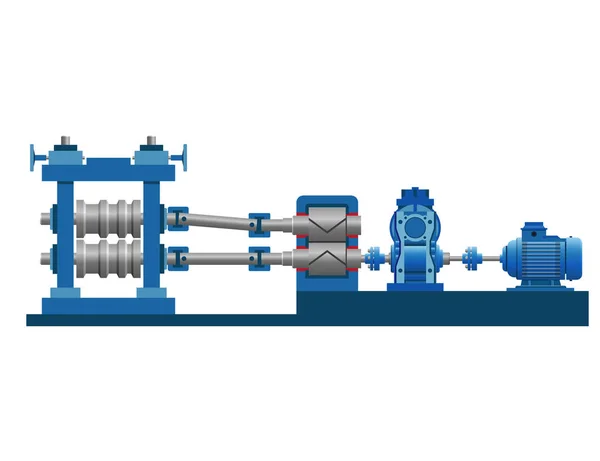 Обладнання прокатного заводу — стоковий вектор