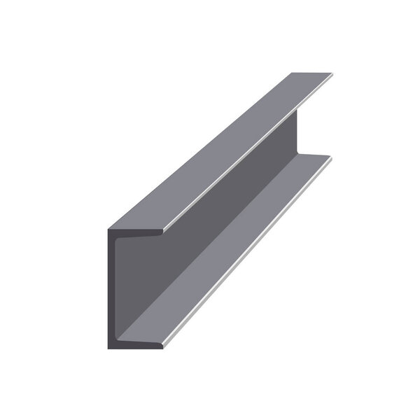 Steel channel vector