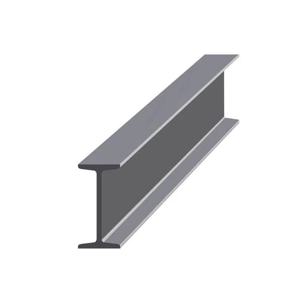Steel I-beam vector — Stock Vector
