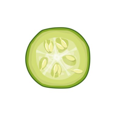 Yeşil salatalığı gerçekçi bir şekilde kes