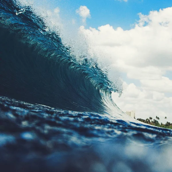 Rottura surf onda oceanica — Foto Stock