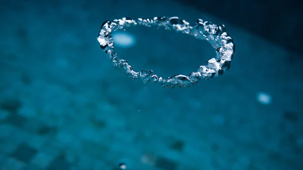 Detailní Pohled Vodní Pozadí Bazénu — Stock fotografie