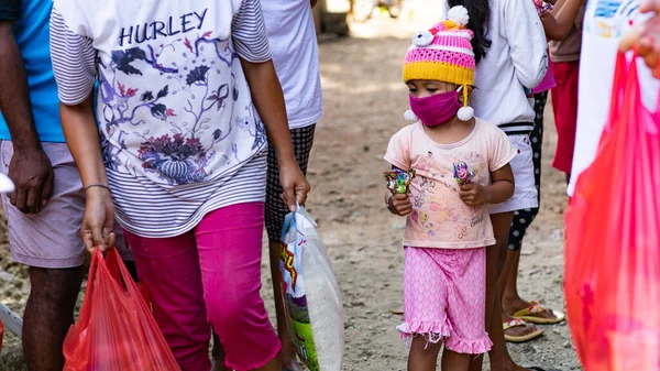 Бали Индонезия Апреля 2020 Года Гуманитарная Помощь Время Пандемии Бали — стоковое фото
