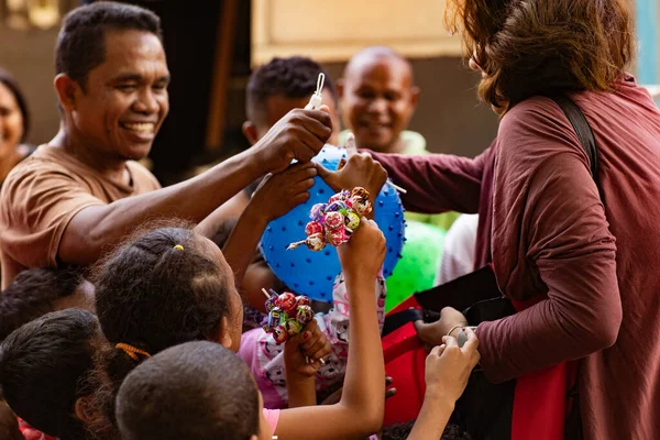 Bali Indonesien April 2020 Humanitärt Bistånd Pandemi Bali Indonesien — Stockfoto