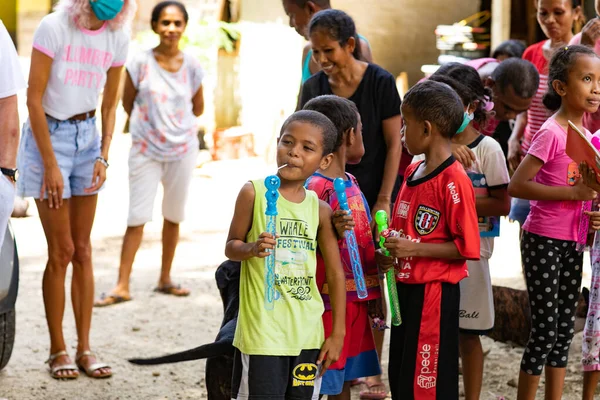 Bali Indonesien April 2020 Humanitær Bistand Pandemi Bali Indonesien - Stock-foto