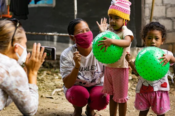 Bali Indonesia Aprile 2020 Assistenza Umanitaria Durante Una Pandemia Bali — Foto Stock