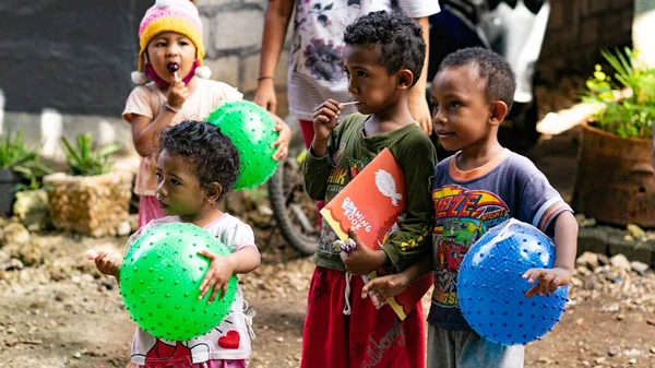 Bali Indonésia Abril 2020 Assistência Humanitária Durante Uma Pandemia Bali — Fotografia de Stock