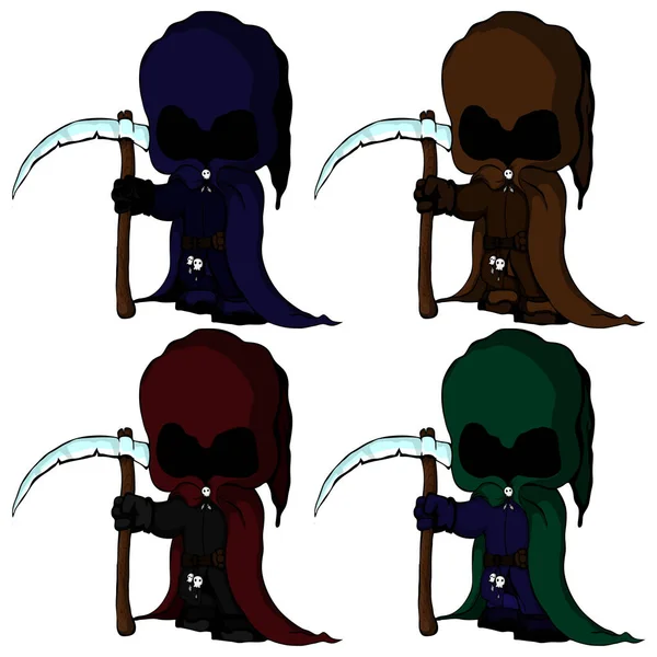 Azrail vektör çizim izole kümesi