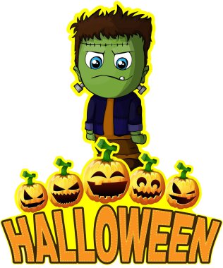 Cadılar Bayramı Poster Frankenstein ile