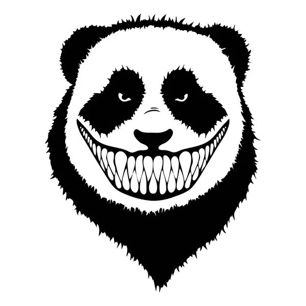 Izolované ilustrace hlavy panda — Stockový vektor