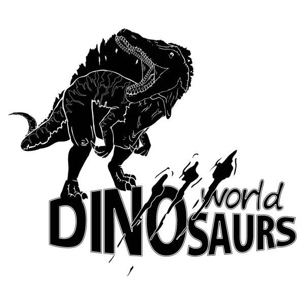 Logowelt der Dinosaurier. — Stockvektor