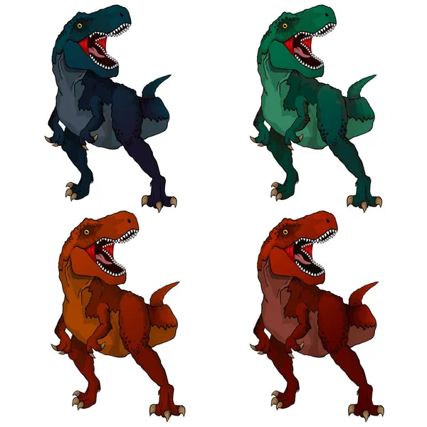 Bir çizgi film Tyrannosaur'u izole gösteren resim