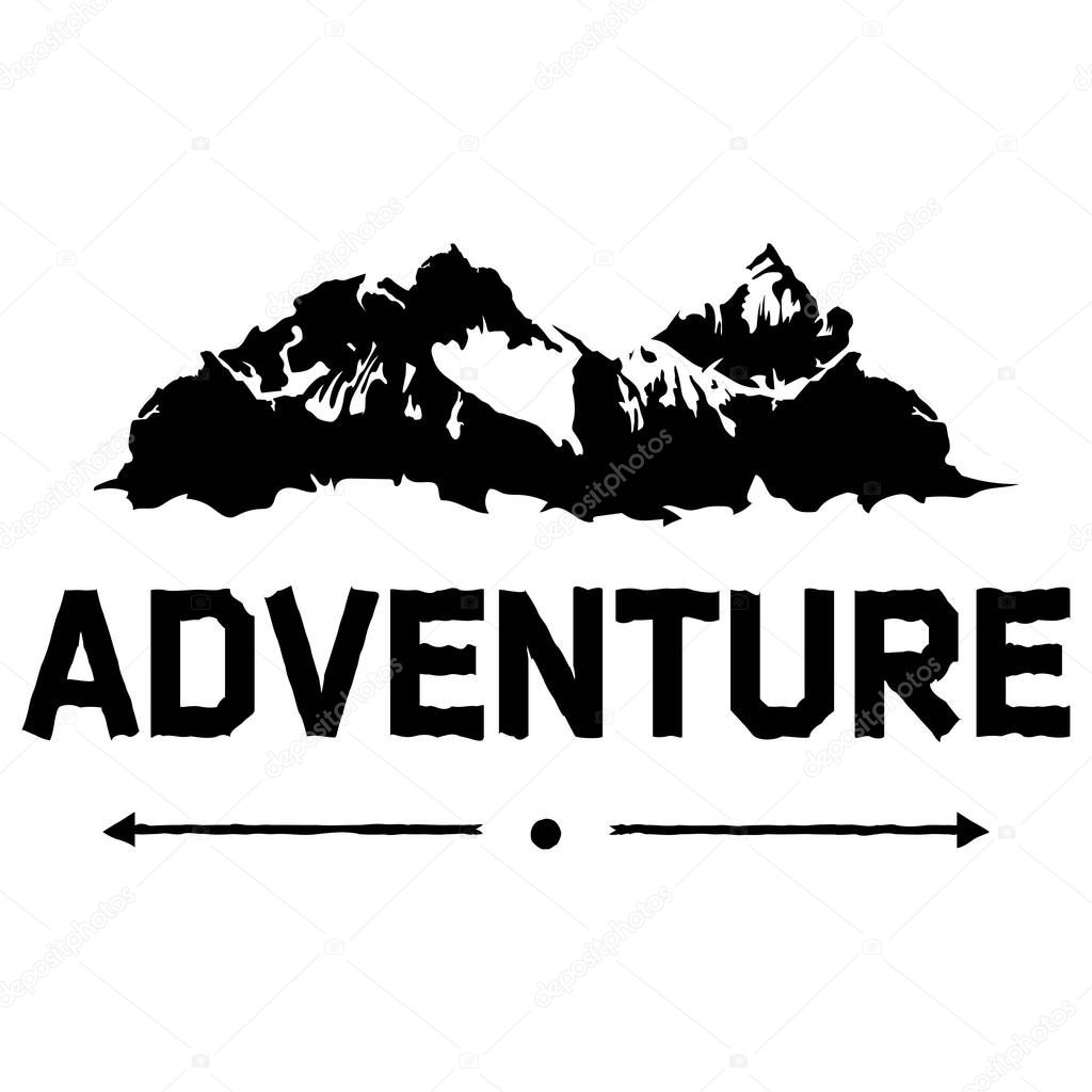 Vector print for clothes Adventure