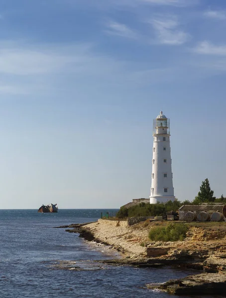 Tarkhankutsky lighthouse is a lighthouse on the Cape of the same name, which is the westernmost part of the Crimea. Built in 1816