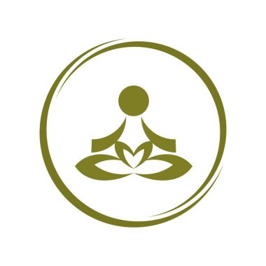 Yoga, lotus, logo
