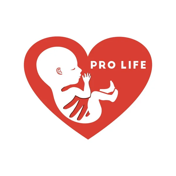 Pro life, logo — Stock Vector