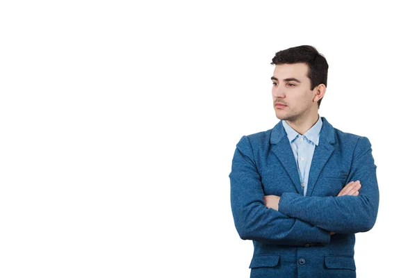 Mirada pensativa del hombre de negocios — Foto de Stock