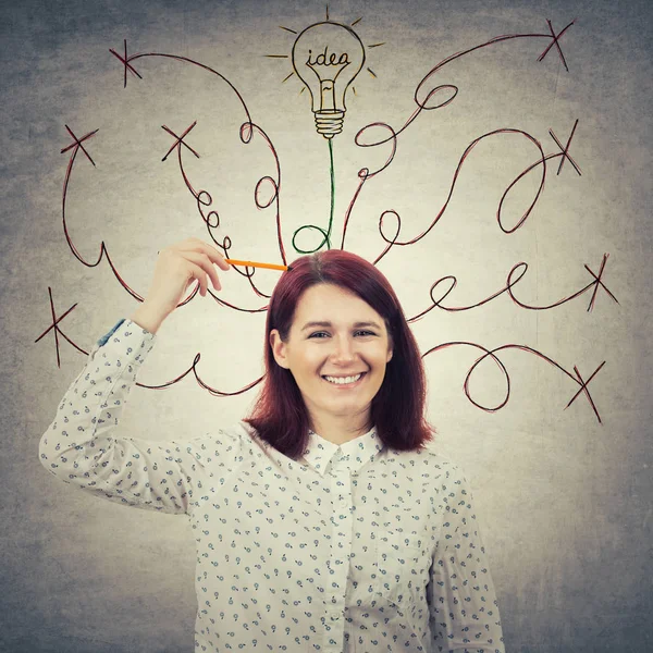 Thoughts trasform into ideas — Stock Photo, Image