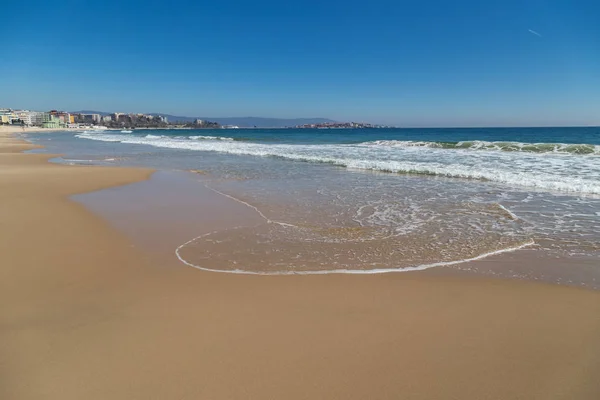 A beach Nessebar város Jogdíjmentes Stock Fotók