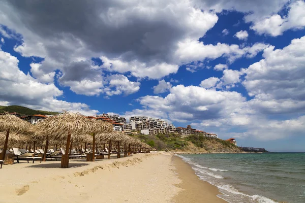 Beach Resort Saint Vlas Bulgar Karadeniz sahilinde Telifsiz Stok Fotoğraflar