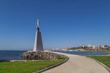 Saint Nicholas eski Nessebar şehirdeki heykeli