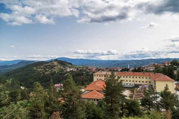 Panoramic view of village in Rhodope Mountains, Bulgaria — Stock Photo, Image