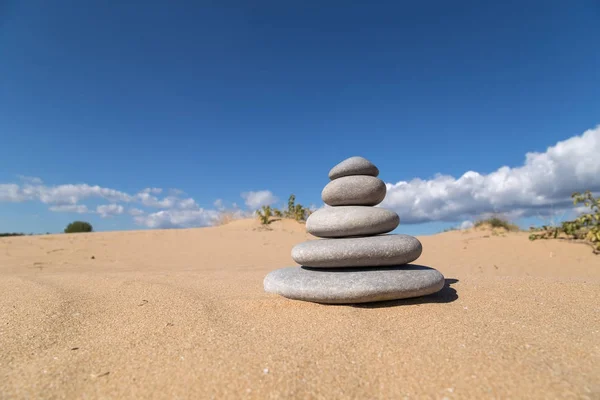 Montón de guijarros en la playa — Foto de Stock