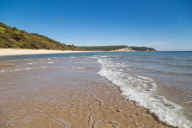 Bulgar Karadeniz kıyısında güzel Plajı'na görüntülemek