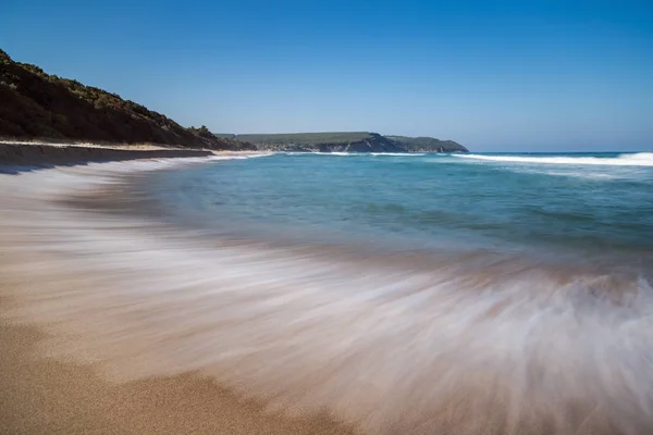 Wave in summer on the beach — Stock Photo, Image