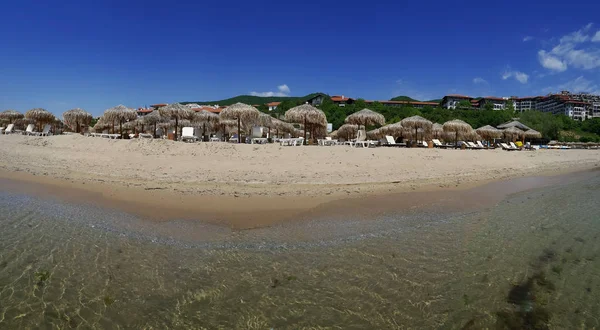 Playa Complejo Saint Vlas Costa Búlgara Del Mar Negro — Foto de Stock