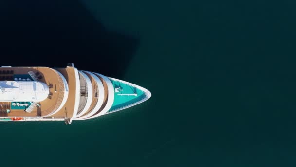 Vista Del Dron Barco Pasajeros Mar — Vídeo de stock