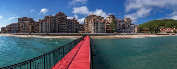 Panoramablick Auf Den Badeort Elenite Der Bulgarischen Schwarzmeerküste — Stockfoto