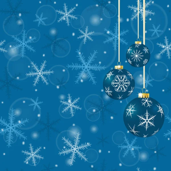 Christmas snowflakes background — Stock Vector