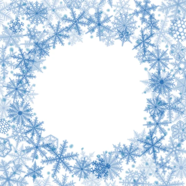 Christmas snowflakes background — Stock Vector