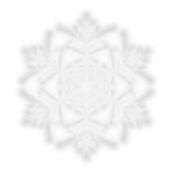 Christmas blurred snowflake — Stock Vector