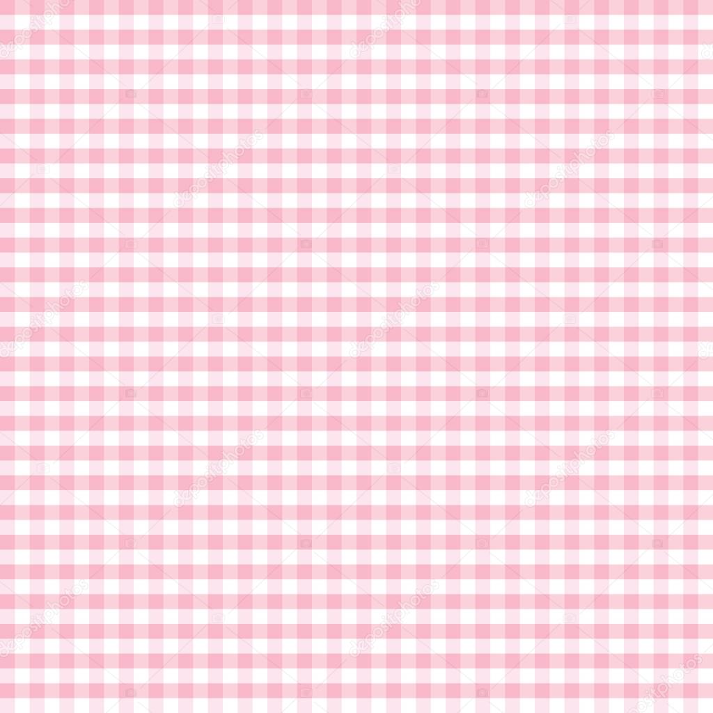 Seamless Pattern, vector includes swatch that seamlessly fills any shape, pink pastel gingham check background