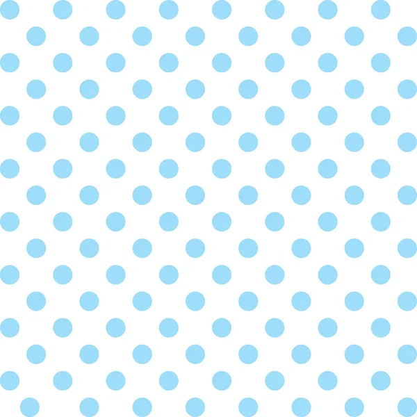 Naadloze patroon, vector omvat staal dat naadloos elke vorm, grote pastel aqua polka dots op witte achtergrond vult — Stockvector