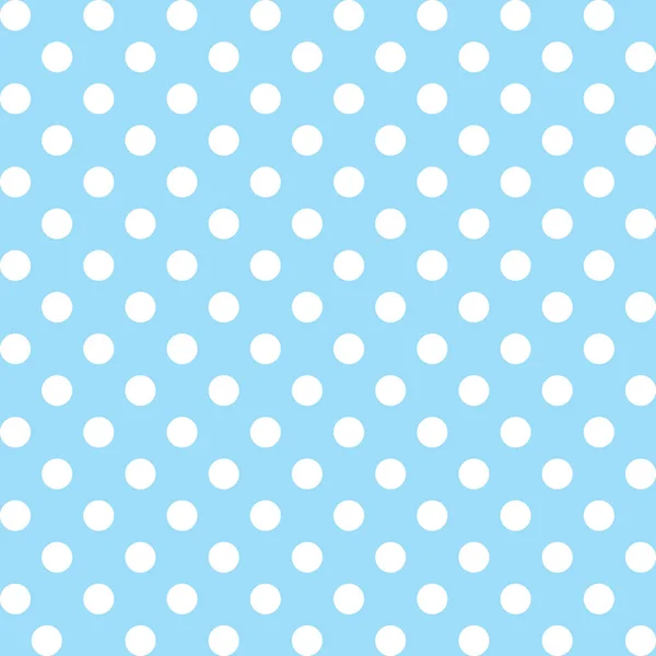 Naadloze patroon, vector omvat staal dat naadloos elke vorm, de grote witte polka dots op pastel aqua achtergrond vult — Stockvector