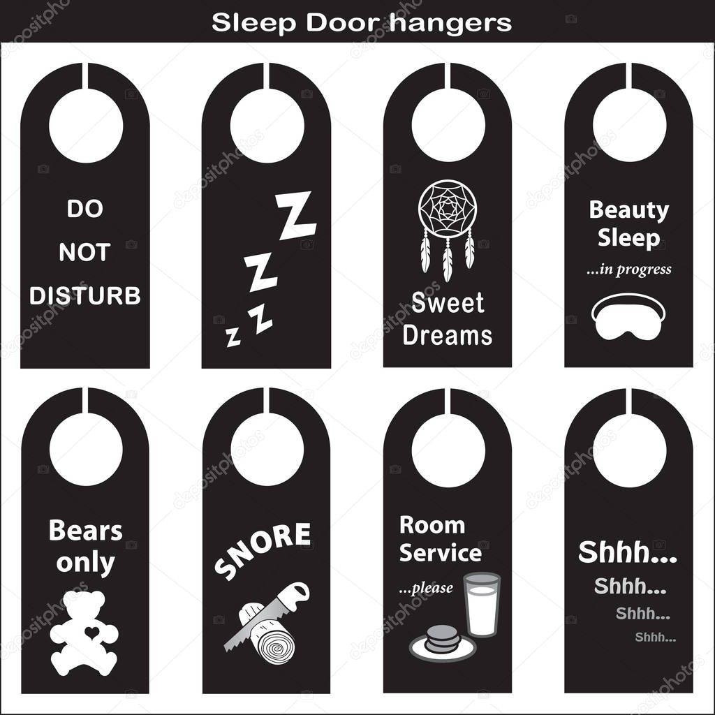 Sleep, Rest, Take a Nap Door Hangers