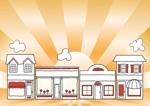 Küçük işletme Main Street Amerika, mağazalar ve mağazaları