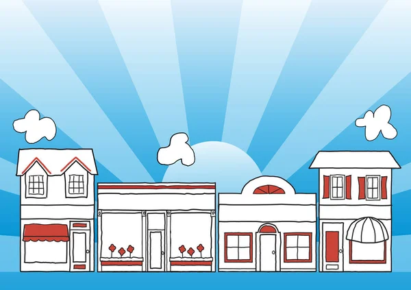 Küçük işletme Main Street Amerika, mağazalar ve mağazaları