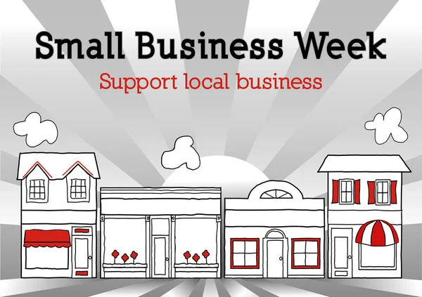 Small Business Week, Main Street Amérique — Image vectorielle