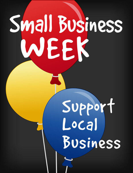 Small Business Week, Advertising Sign, Chalk board